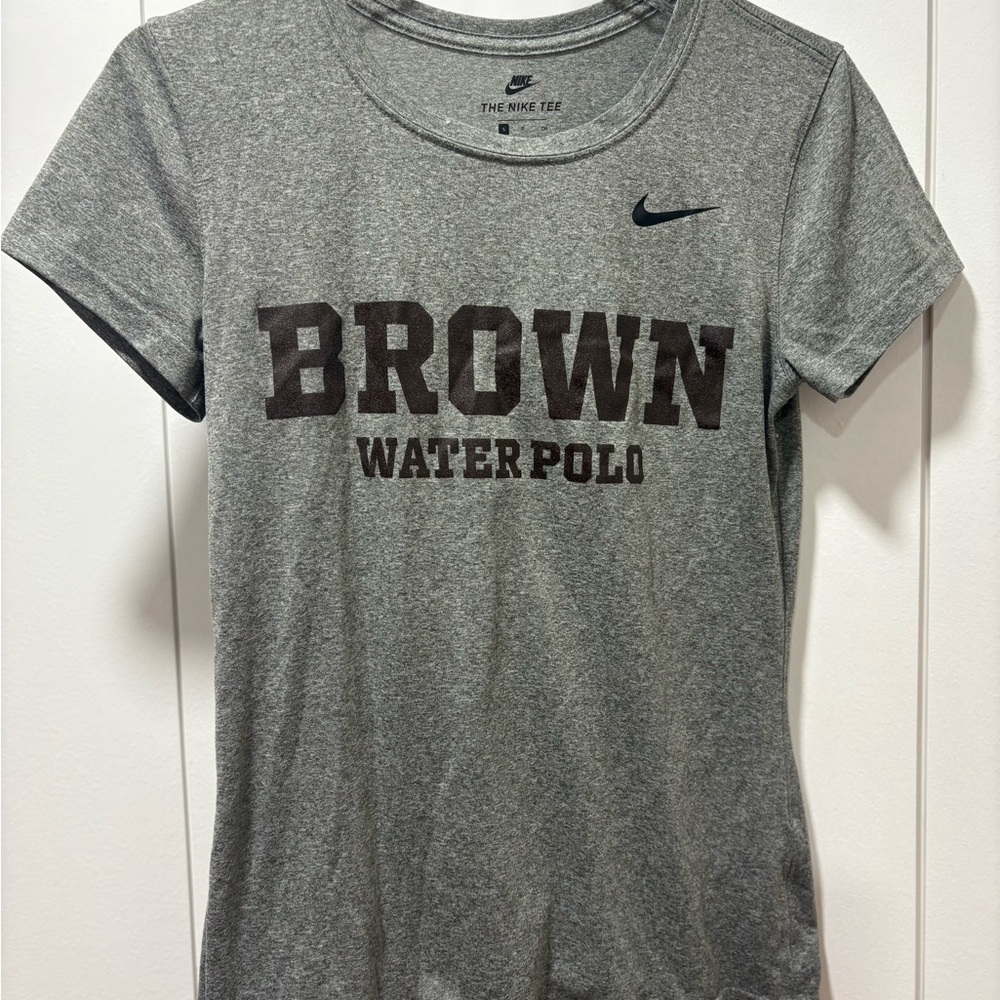 Nike Gray Women's brown university Water Polo Tee size small